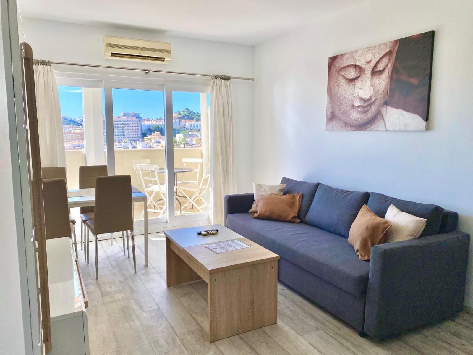Apartment El Estudio De La Playa Benalbeach New 1bd, Piscinas, Playa Y Vistas Al Mar Ref504 *